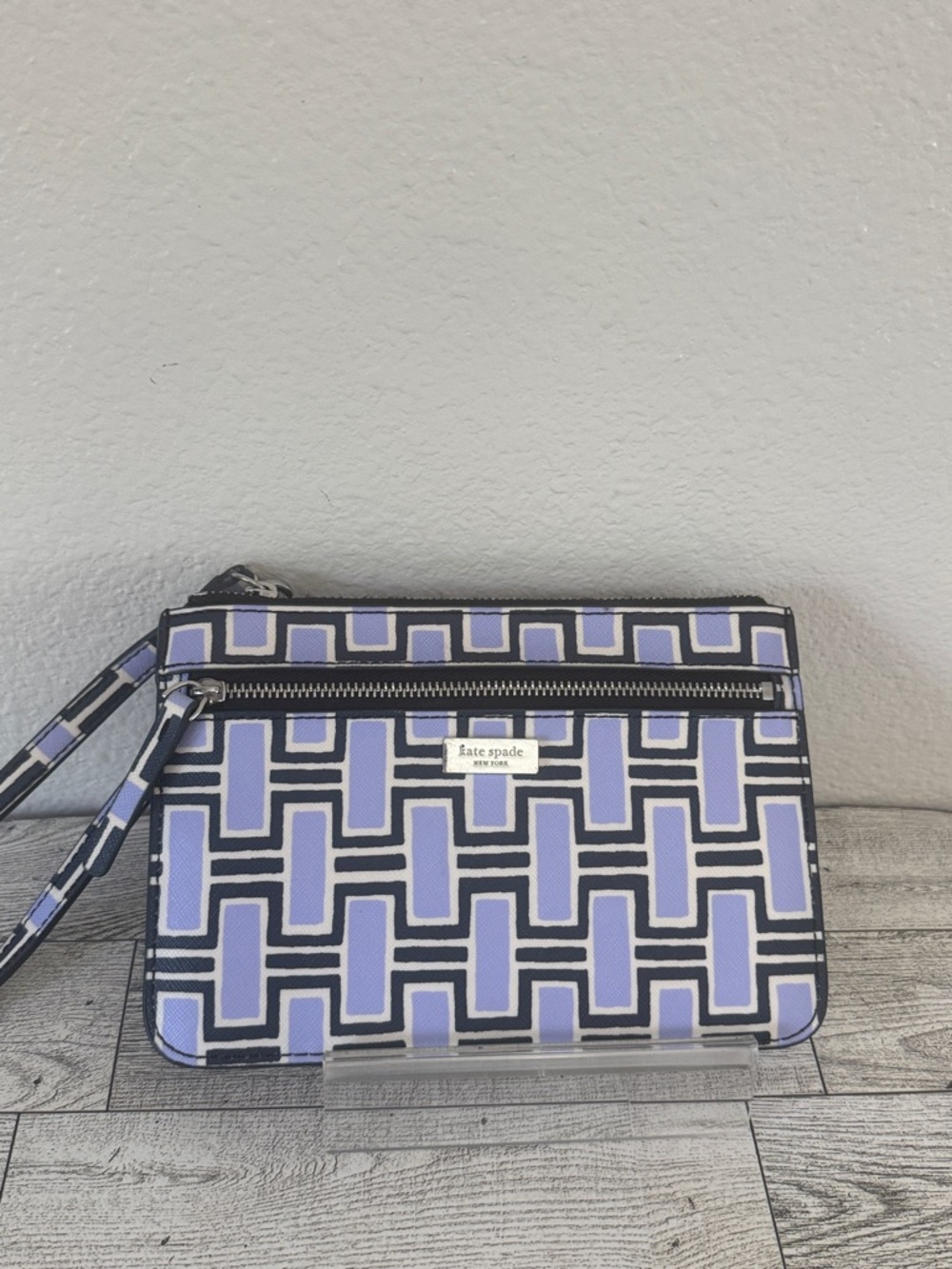 Kate Spade Shore Street Forest Geo Wristlet NWT